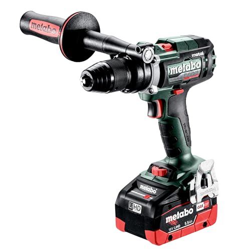 metabo Akku-Bohrschrauber BS 18 LTX-3 BL I Metal - 18 V, 3-Gang - Brushless, LED-Arbeitslicht, Präzisions-Stopp, Impulsmodus, Aluminiumgehäuse - Metall und Holz - Inkl. 2x Akku, Ladegerät und metaBOX von metabo