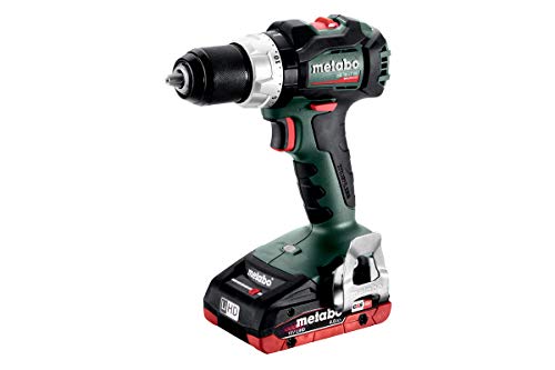 Metabo Akku Bohrschrauber SB 18 LT BL (mit Akku 2x 4,0 Ah LiHD. Ladegerät + metaBox 145, 18 V, mit Licht, Drehmoment 0,7-8 Nm, Bohrfutterspannweite 1,5 – 13 mm, mit Schnellwechselbithalter) 602316840 von metabo