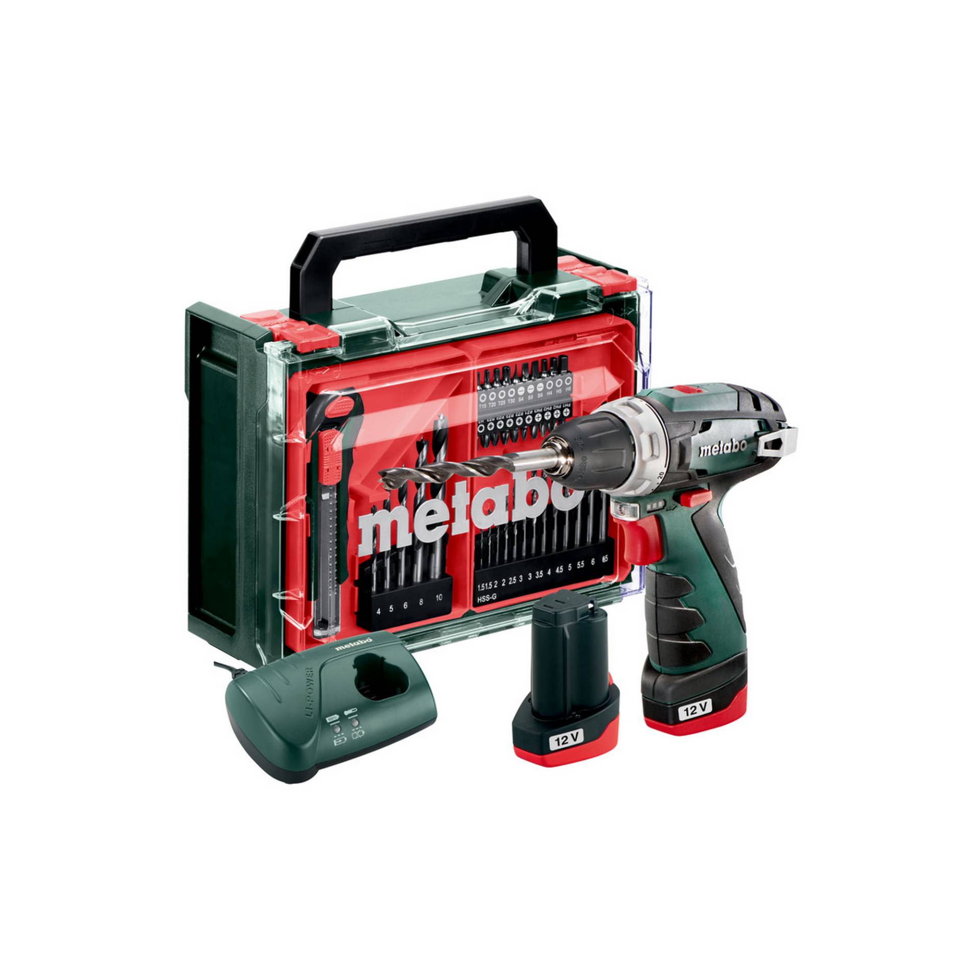 Metabo Akku-Bohrschrauber-Set 'PowerMaxx BS Basic' 12 V mit 2 Akkus und Ladegerät Metabo Akku-Bohrschrauber-Set 'PowerMaxx BS Basic' 12 V mit 2 Akkus und Ladegerät von Metabo
