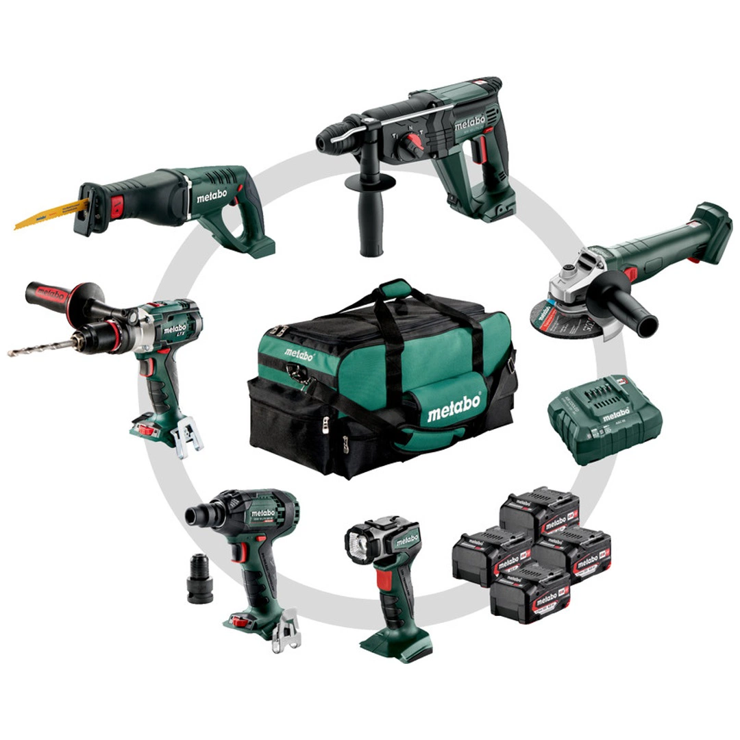 Metabo Akku Combo Set Bauhandwerk Werkzeugset 6.1 Sb 18 Ltx Kh 18 Ltx W 18   B-Ware von Metabo