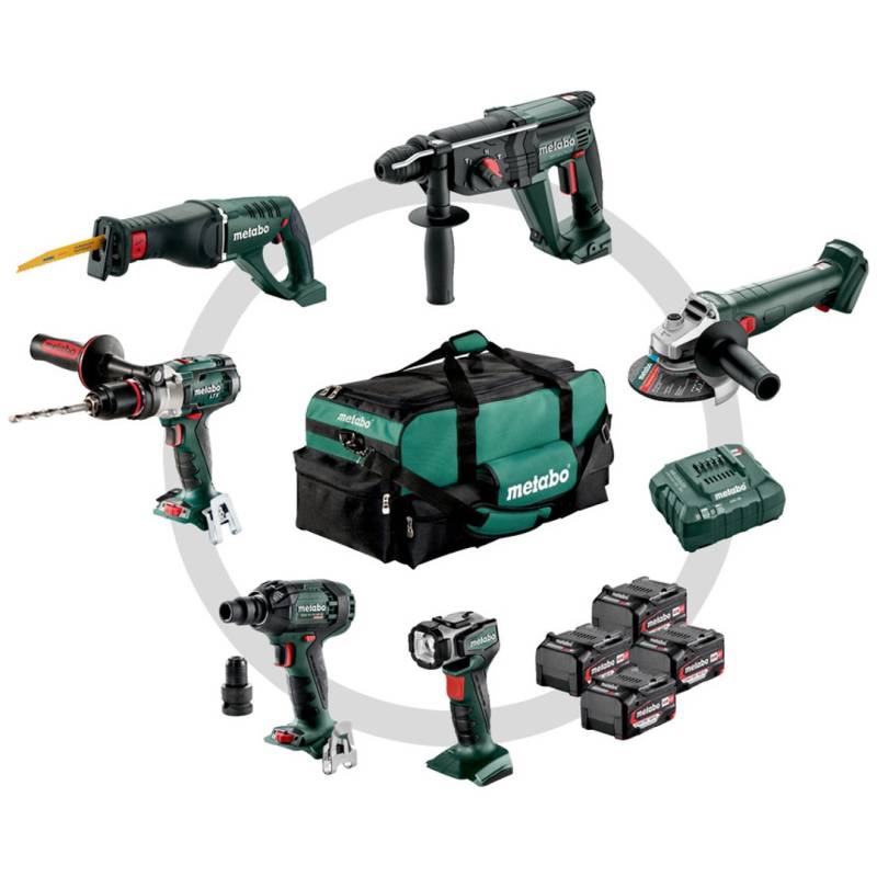 Metabo Akku Combo Set Bauhandwerk Werkzeugset 6.1 Sb 18 Ltx Kh 18 Ltx W 18   B-Ware von Metabo