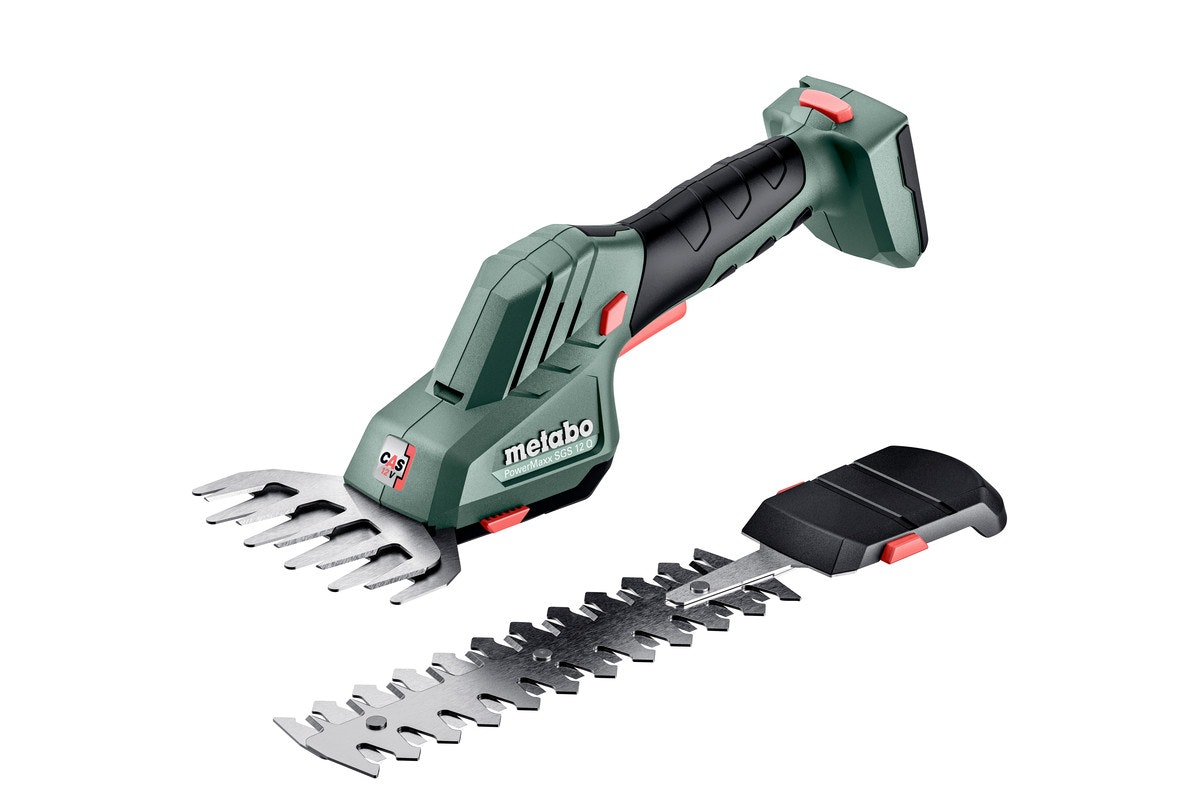 Metabo Akku-Gras-/Strauchschere PowerMaxx SGS 12 Q ohne Akkupack ohne Ladegerät, metaBOX 145 von Metabo