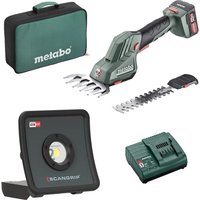 Akku Grasschere Strauchschere sgs 12V 2,0Ah + scangrip Strahler nova 2 - Metabo von Metabo