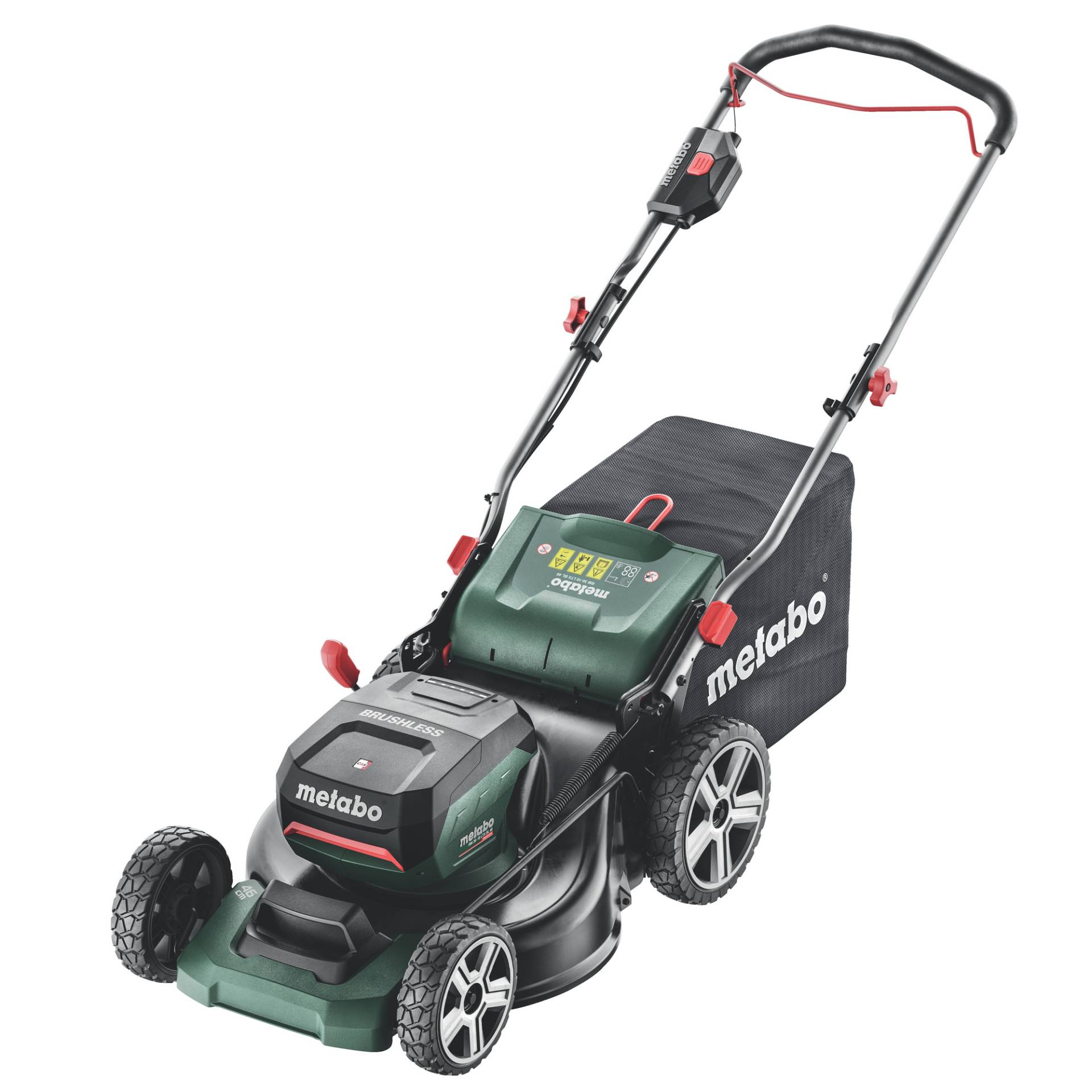 Metabo Akku-Rasenmäher 'RM 36-18 LTX BL 46' 800 m² mit 2 x 18 V Akkus, bis 800 m² Metabo Akku-Rasenmäher 'RM 36-18 LTX BL 46' 800 m² mit 2 x 18 V Akkus, bis 800 m² von Metabo
