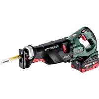 Metabo Akku-Säbelsäge SSEP 18 LTX BL MVT, incl. 2x Akku LiHD 8 Ah, Schnellladegerät, Zubehör, metaBOX von Metabo