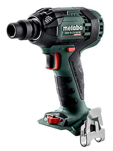 Metabo Akku Schlagschrauber SSW 18 LTX 300 BL (ohne Akku, 18 V, Max. Schraubengröße M18, Max. Drehmoment 300 Nm, Drehmomentstufen 12, mit Koffer) 602395840 von metabo