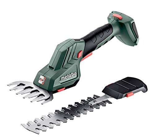 Metabo Akku-Strauch- und Grasschere SGS 18 LTX Q (601609850) 18V, präzise Formschnitte an Büschen, Sträuchern + saubere Rasenkanten, ohne Akku von metabo