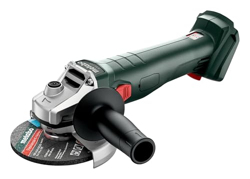 metabo Akku-Winkelschleifer W 18 7-125 - 18 V, 125 mm Scheiben-Ø, 8500 U/min - Überlastschutz, Sanftanlauf - Winkelschleifer leistungsstark, robust für vielseitige Anwendungen - Ohne Akku & Ladegerät von metabo