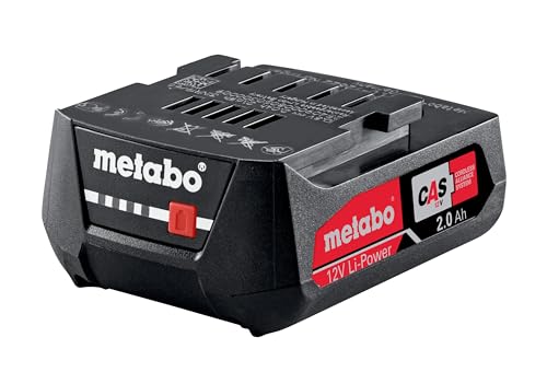 metabo LiPOWER Akkupack 12 V / 2.0 Ah - Li-Ion Akku mit AIR Cooled Ladetechnologie, ESCP Zellschutz, Kapazitätsanzeige, Lange Lebensdauer - Ideal für metabo Akku-Werkzeuge metabo LiPOWER Akkupack 12 V / 2.0 Ah - Li-Ion Akku mit AIR Cooled Ladetechnologie, ESCP Zellschutz, Kapazitätsanzeige, Lange Lebensdauer - Ideal für metabo Akku-Werkzeuge von metabo