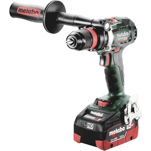 metabo Akku-Bohrschrauber BS 18 LTX BL Q I - 18 V, 130 Nm Drehmoment, 68 mm Bohrleistung - Bürstenlos, leicht & kompakt, Profi-Schrauber für Holz & Metall - Inkl. 2 Akkus 5.5Ah, Ladegerät und metaBOX von metabo