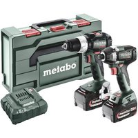 Metabo BSLBL+SSD200LTBL 685196000 Akku-Bohrschrauber, Akku-Schlagschrauber 18V 5.2Ah Li-Ion inkl. Ak von Metabo