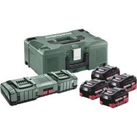 Metabo Basic-Set 4x LiHD 5.5Ah ASC 145 DUO Akkupack-Ladegerät 685180000 von Metabo