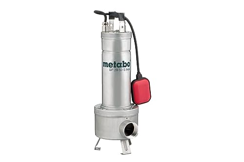 Metabo Bau- und Schmutzwasserpumpe SP 28-50 S Inox (604114000) Karton, Nennaufnahmeleistung: 1470 W, Max. Fördermenge: 28000 l/h, Max. Förderhöhe: 12 m von metabo