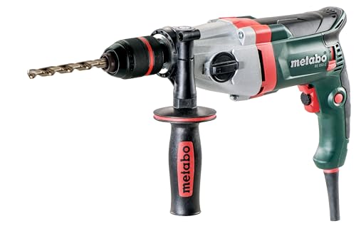 metabo Bohrmaschine BE 850-2 - 850 W, 2-Gang, 13 mm Stahl, 40 mm Holz - Vario-Elektronik, Rechts-Linkslauf, Schnellspannbohrfutter, Sicherheitskupplung, Softgrip - Für Werkstatt, Montage & Baustelle von metabo
