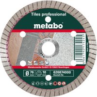 Metabo Diamanttrennscheibe, 76x10,0mm, "TP", Fliesen "professional" Metabo Diamanttrennscheibe, 76x10,0mm, "TP", Fliesen "professional" von Metabo