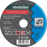 Metabo Flexiarapid super 115x1,0x22,23 Stahl, Trennscheibe, gerade Ausführung von Metabo