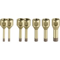 Metabo Fliesen-Diamantbohrkronen-Set "Dry", 7-teilig, M 14 Metabo Fliesen-Diamantbohrkronen-Set "Dry", 7-teilig, M 14 von Metabo