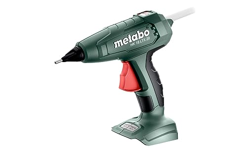 metabo Akku-Heißklebepistole HK 18 LTX 20-18 V, 11 mm Klebestick-Ø, 2 Temperaturstufen - Schnelles Aufheizen, präzise Dosierung, vielseitig für Reparaturen und Fixierungen - Inkl. metaBOX von metabo
