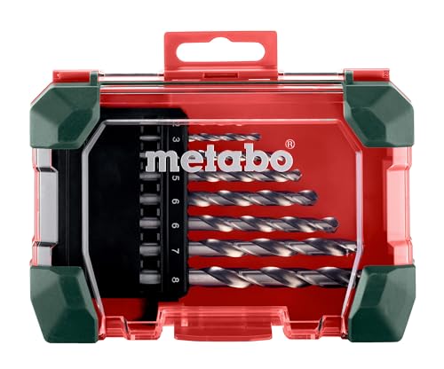 Metabo HSS-G Bohrer Set SP – 626695000 – Für vielseitige Stahl-, Metall- und Kunststoffbearbeitung – 8-teilig von metabo
