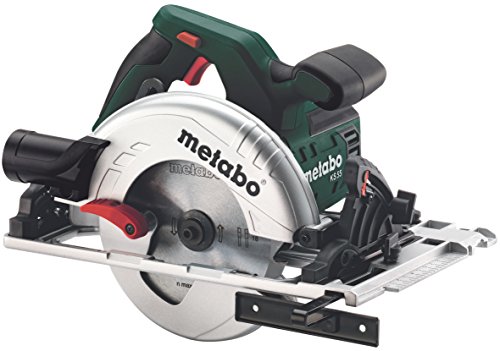 Metabo Handkreissäge KS 55 FS (600955700) metaBOX 340, Nennaufnahmeleistung: 1200 W, Abgabeleistung: 670 W, Max. Schnitttiefe bei 90°: 55 mm von metabo