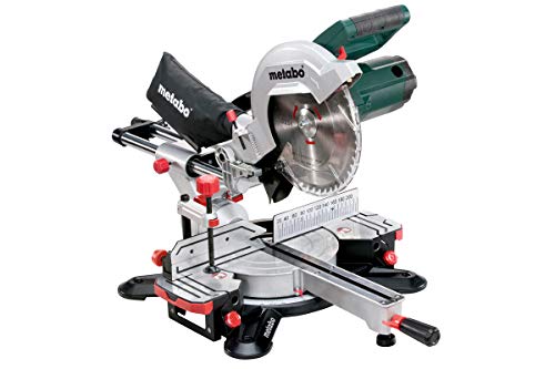 Metabo Kappsäge KGS 254 M (1450 W, mit Zugfunktion, Max. Schnittbreite 90°/45° 92 / 47 mm, Max. Schnitttiefe 90°/45° 305x92 mm, inkl. Tischverbreiterung + Sägeblatt, Laser, LED-Arbeitslicht) 602540000 von metabo