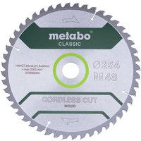 Kreissägeblatt Holz 254x30 mm 48 wz 5° speziell Akku Kapp- Gehrungssägen - Metabo von Metabo