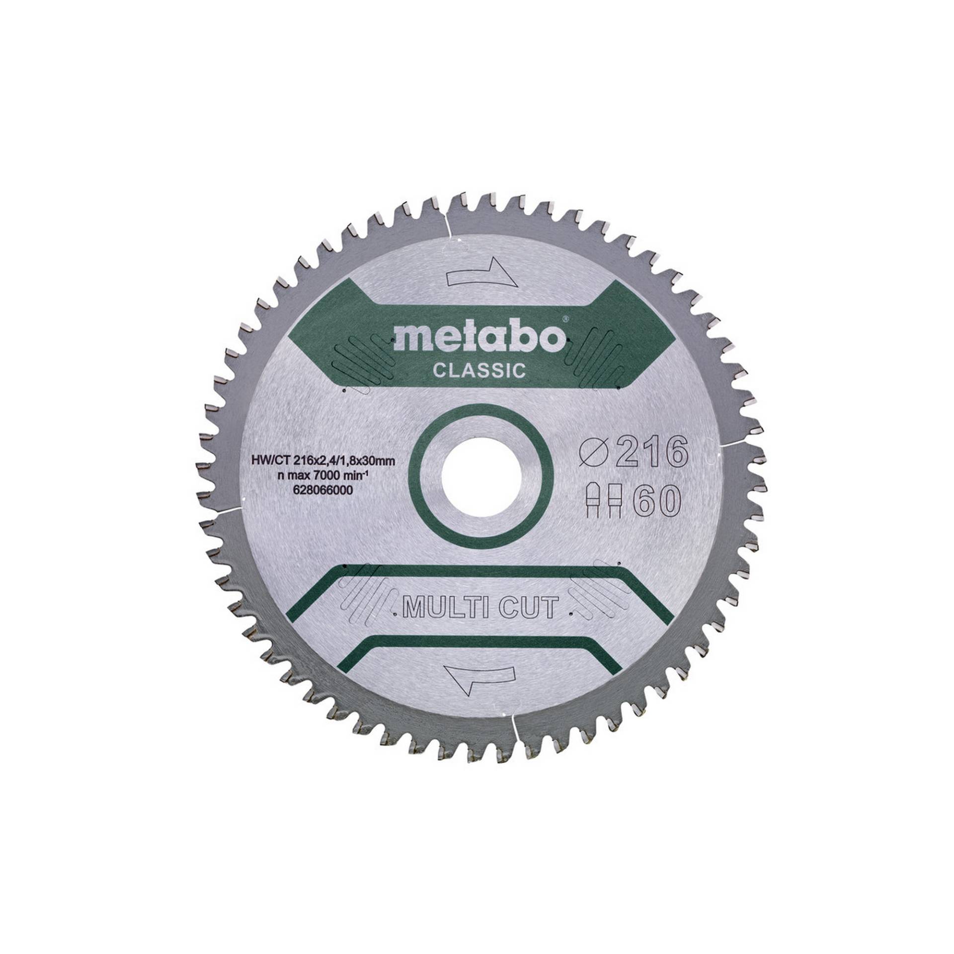 Metabo Kreissägeblatt 'Multi Cut Classic' 254 x 2,6 x 30 mm von Metabo