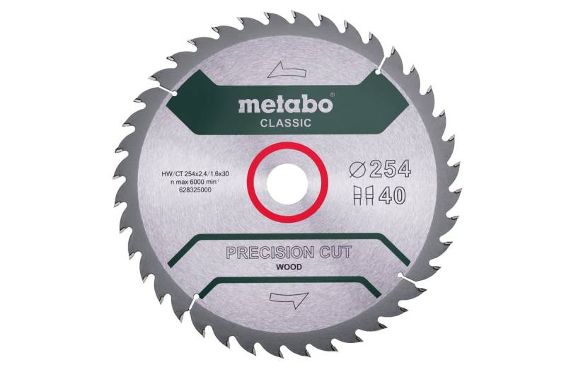 Metabo Kreissägeblatt precision cut wood-classic Ø 254 mm Bohrung Ø 30 mm von Metabo