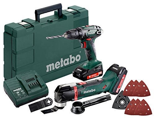 Akkuset Combo Set 2.6.1 18 V (685081000); BS 18 + MT 18 LTX; Kunststoffkoffer von metabo