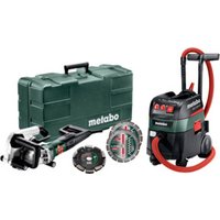 Metabo Set Mauernutfräse MFE 40 + Allessauger ASR 35 M ACP mit 20 mm Diamantfrässcheibe 2 UP und 2 Diamant-Trennscheiben Classic UC; Kunststoffkoffer von Metabo