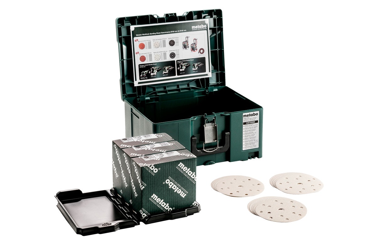 Metabo Metaloc Schleifmittel-Set "multi-hole"Ø 150 mmSerie "professional"für FarbeLacke von Metabo