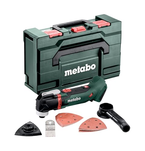 Metabo Akku-Multitool MT 18 LTX (613021840) 18V ; metaBOX 145 L, Akkuspannung: 18 V, Schwingzahl bei Leerlauf: 7000 - 18000 /min, Oszillationswinkel links/rechts: 1.6 ° von metabo