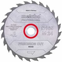 Sägeblatt precision cut wood - professional, 165x2,2/1,4x20 Z24 wz 20° (628290000) - Metabo von Metabo