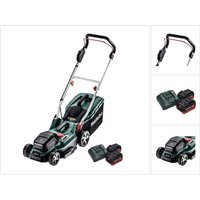Metabo RM 36-18 LTX BL 36 Akku Rasenmäher 36 V ( 2x 18 V ) LTX Brushless + 2x Akku 5,5 Ah + Ladegerät von Metabo