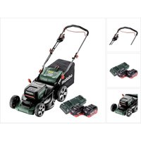 Metabo RM 36-18 LTX BL 46 Akku Rasenmäher 36 V ( 2x 18 V ) 46 cm Brushless + 2x Akku 5,5 Ah + Doppelladegerät von Metabo