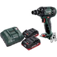 Metabo SSW 18 LTX 300 BL Akku Schlagschrauber 18 V 300 Nm 1/2" Brushless + 2x LiHD Akku 4,0 Ah + Ladegerät von Metabo