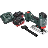 Metabo STA 18 LTX 100 Akku Stichsäge 18 V 100 mm Brushless + 2x LiHD Akku 5,5 Ah + Ladegerät Metabo STA 18 LTX 100 Akku Stichsäge 18 V 100 mm Brushless + 2x LiHD Akku 5,5 Ah + Ladegerät von Metabo