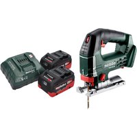 Metabo STB 18 L 90 Akku Stichsäge 18 V 90 mm + 2x LiHD Akku 5,5 Ah + Ladegerät von Metabo