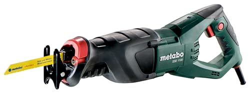 Metabo Säbelsäge SSE 1100 (606177500) Kunststoffkoffer, Nennaufnahmeleistung: 1100 W, Abgabeleistung: 550 W, Hubzahl bei Leerlauf: 0 - 2600 /min von metabo