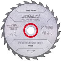 Metabo - Sägeblatt 'precision cut wood - professional', 165x2,2/1,4x20 Z24 wz 20° von Metabo