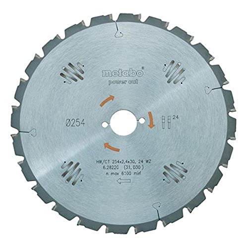 Metabo Sägeblatt "precision cut wood - professional", 315x2,4/1,8x30, Z48 WZ 5° neg. (628224000) Durchmesser x Schnittbreite x Bohrung: 315 x 2.4 x 30 mm, Material: HW/CT, Zähnezahl: 48 von metabo