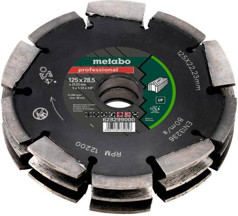 Metabo Scheibenfräser Fräser Diamantfrässcheibe 3 Sägeblatt Hartmetall Universal B-Ware von Metabo