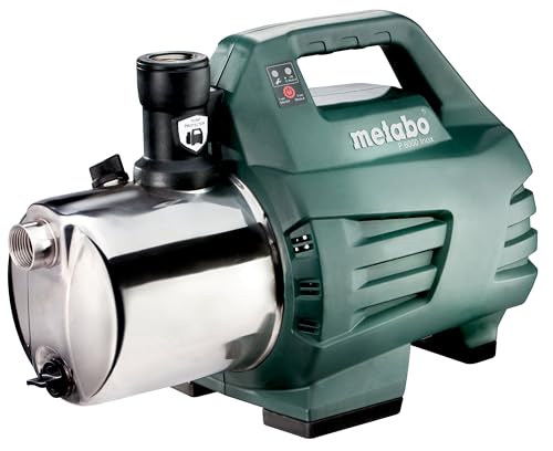 Metabo Gartenpumpe P 6000 Inox (600966000) Karton, Nennaufnahmeleistung: 1300 W, Max. Fördermenge: 6000 l/h, Max. Förderhöhe: 55 m von metabo