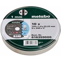 Metabo 10 Trennscheiben - SP 125x1,0x22,23 Inox, TF 41 Metabo 10 Trennscheiben - SP 125x1,0x22,23 Inox, TF 41 von Metabo
