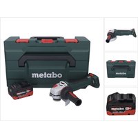 Metabo WPB 18 LT BL 11-125 Quick Akku Winkelschleifer 18 V 125 mm Brushless + 1x Akku 10,0 Ah + metaBOX - ohne Ladegerät von Metabo