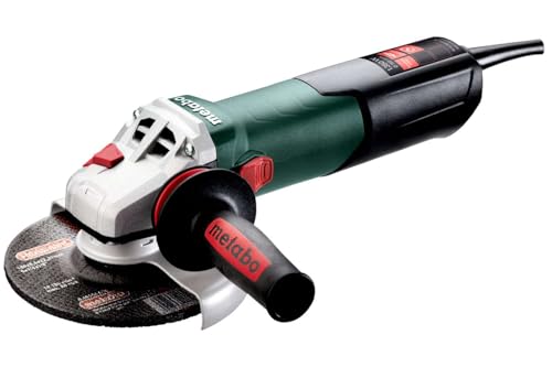 metabo Winkelschleifer W 13-150 Quick - 1350 W, 150 mm Scheiben-Ø, 10.000 U/min, 3,8 Nm Drehmoment - Werkzeugloser Scheibenwechsel, kompakt & leistungsstark für präzises Schleifen, Trennen & Fräsen von metabo