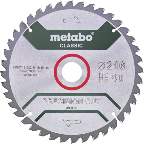 Metabo GmbH 628652000 PrecisionCutClassic 216x30 40WZ 5Degree neg/B von metabo