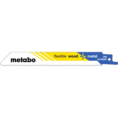 Säbelsägeblatt "flexible wood + metal" 150 x 0,9mm BiM 628246000, 25er-Pack von Metabo