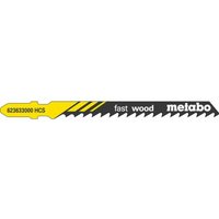 100 Stichsägeblätter fast wood 74/ 4,0 mm, hcs (623712000) - Metabo von Metabo