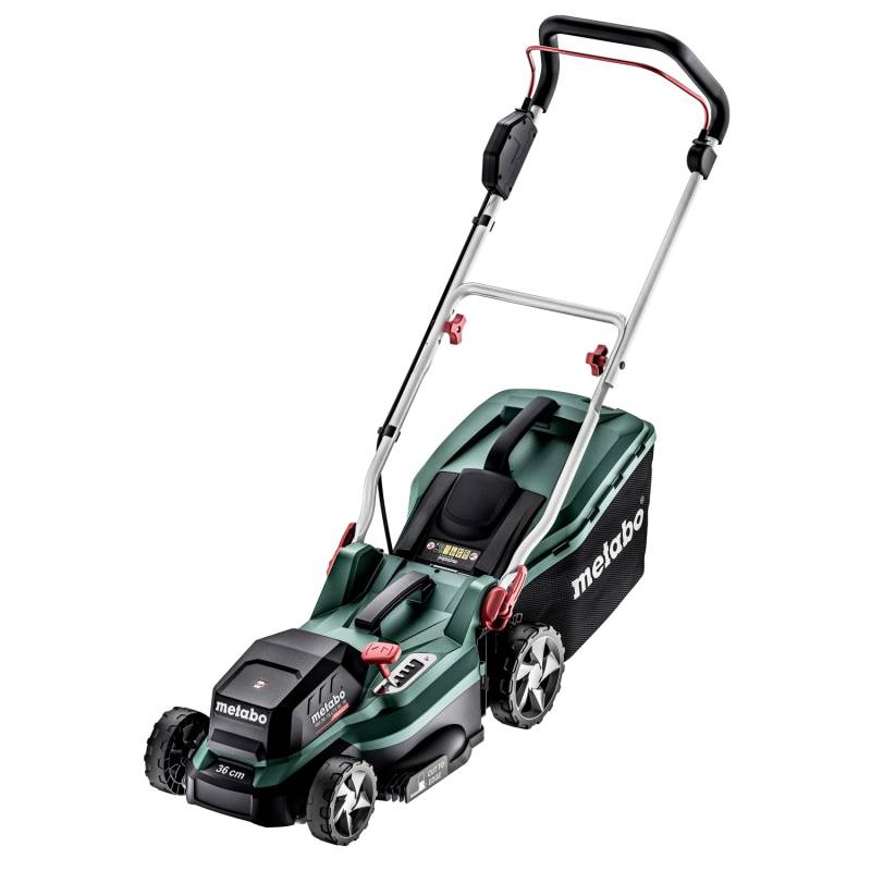 metabo Akku-Rasenmäher RM 36-18 LTX BL 36 inkl. 2 Akkupacks 18V u. 2 Ladegeräte von Metabo